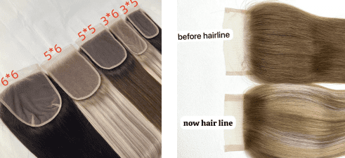Closure-measurements Silk BASE Closure 16 Inches 4x5
