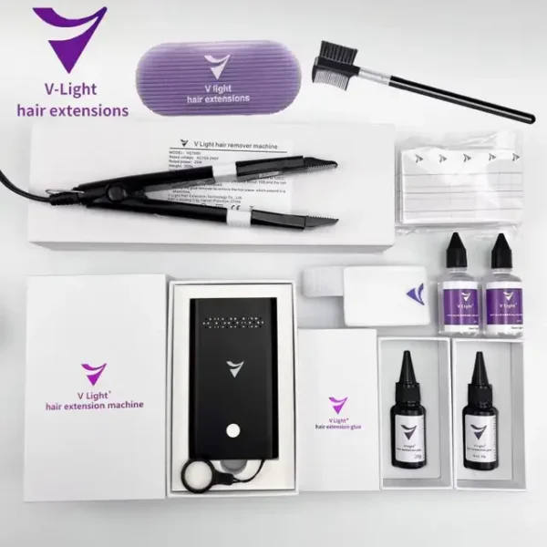 V-Light Hair Extensions Glue- 20g [ CLEAR OR BLACK ]